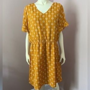 White and Gold Charming Charlie Dress